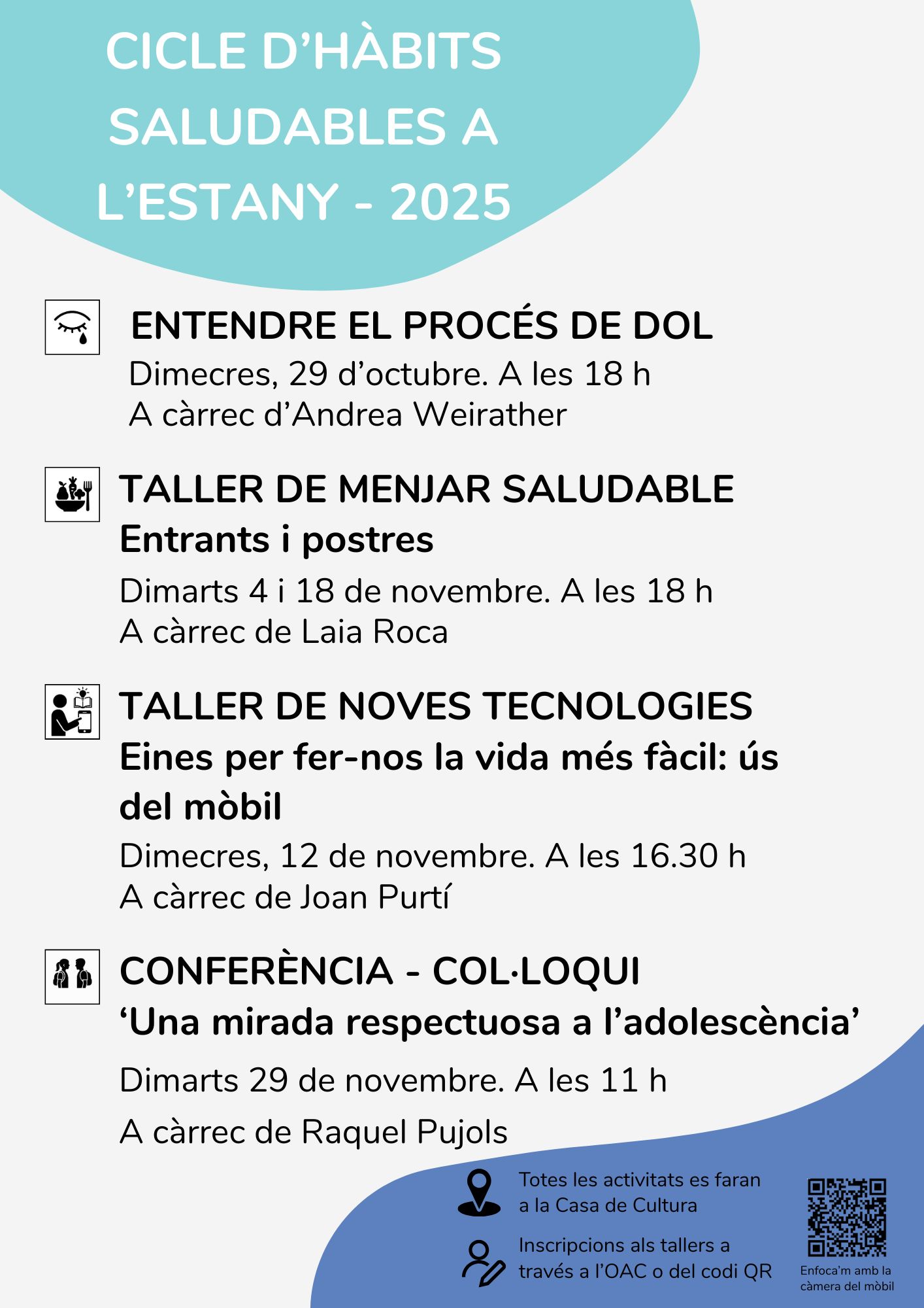 Taller de menjar saludable: 'Els postres'