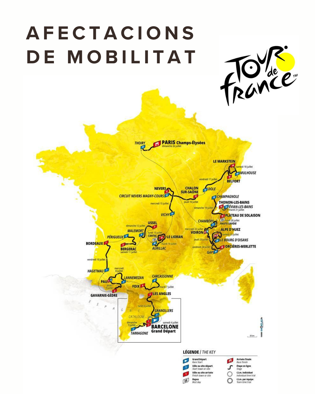 Pas del Tour de França per Catalunya i el Moianès